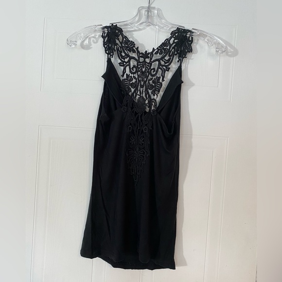 Black Tank with Lace Racer Back - Picture 10 of 12